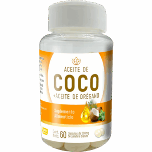 CÁPSULAS DE Aceite de Coco + Aceite de Orégano
